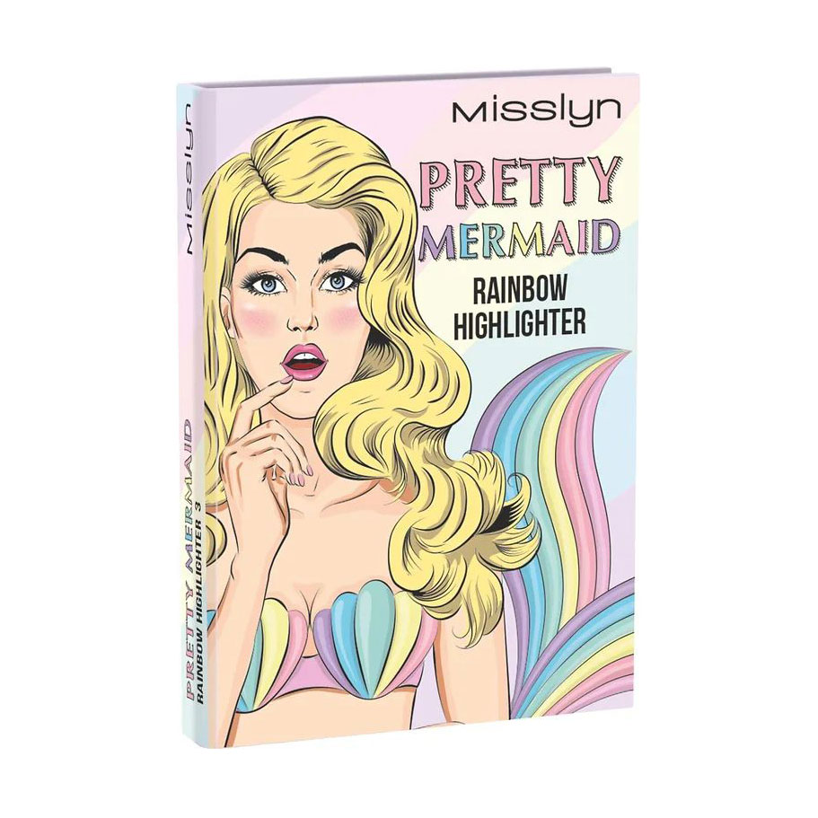 Хайлайтер для обличчя Misslyn Pretty Mermaid Rainbow Highlighter, 7 г
